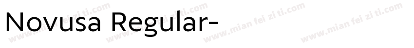 Novusa Regular字体转换